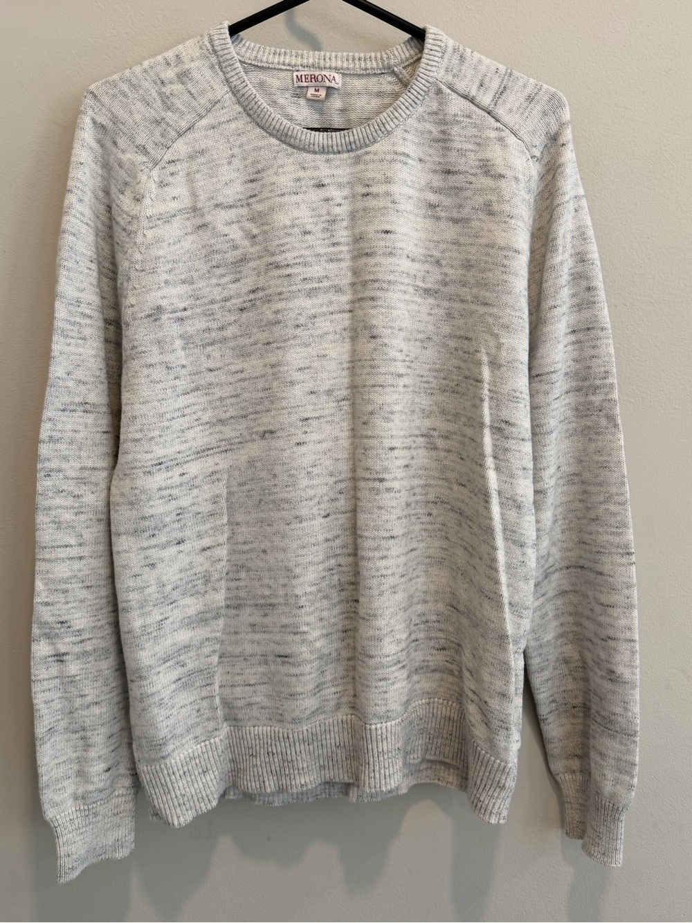 Merona Men's Light Heather Gray Crewneck Sweater Size M